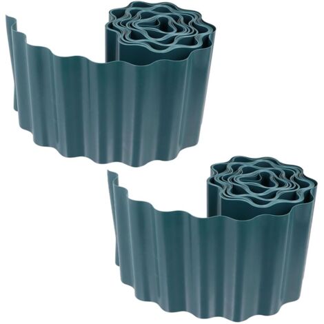 Bordure de jardin en plastique vert réutilisable de 18 m (1/5)