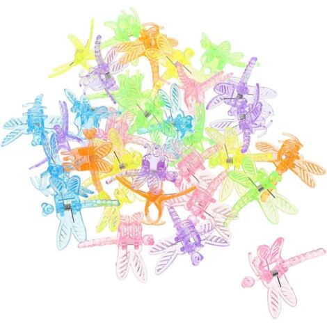 60 clips de support en plastique pour orchidées, en forme de papillon. (1/5)