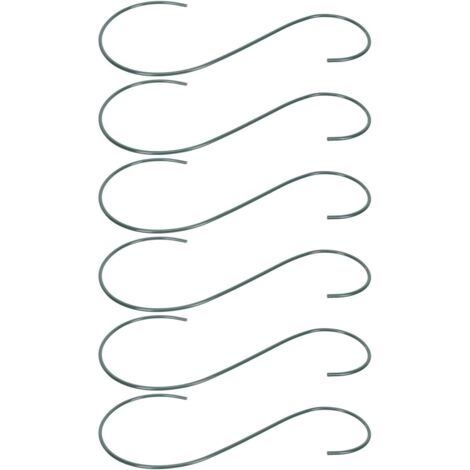 Lot de 6 crochets métalliques de 30 cm pour pots de fleurs, support pour plantes vertes (1/5)