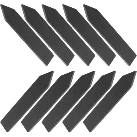 Lot de 10 étiquettes en ardoise pour plantes, grands marqueurs pour jardin (1/5)