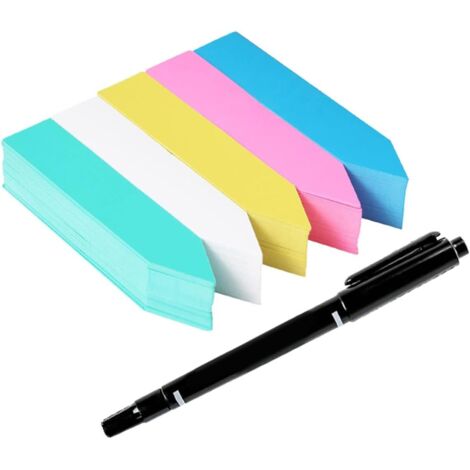 Étiquettes pour plantes de jardin en PVC, 600 pièces, 10 x 2 cm (1/5)