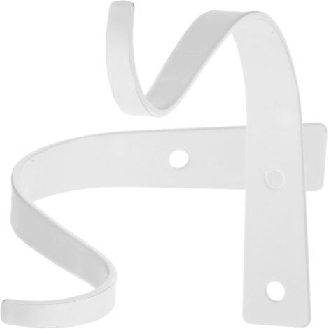 2 crochets de suspension pour plantes en métal blanc de 11,4 cm (4,5 pouces) (1/5)