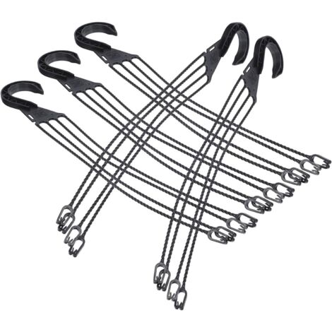 Lot de 5 crochets de suspension muraux en plastique pour pots de fleurs (1/5)