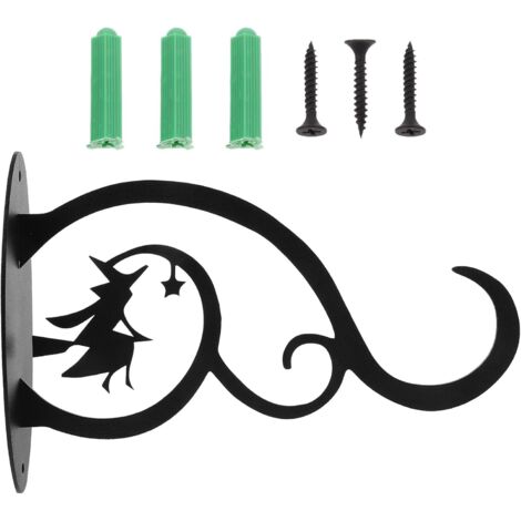 Crochet mural pour plante sorcière d'Halloween, support pour panier suspendu. Support mural pour plante. (1/5)