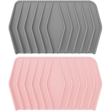 Ensemble de 2 porte-savons en silicone avec égouttoir pour salle de bain et (1/5)