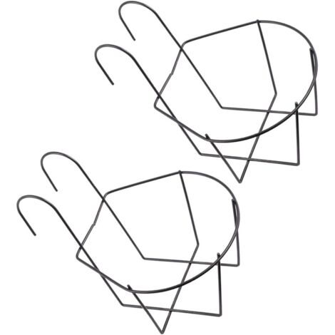 Support mural en fer pour pots de fleurs (lot de 2) (1/5)