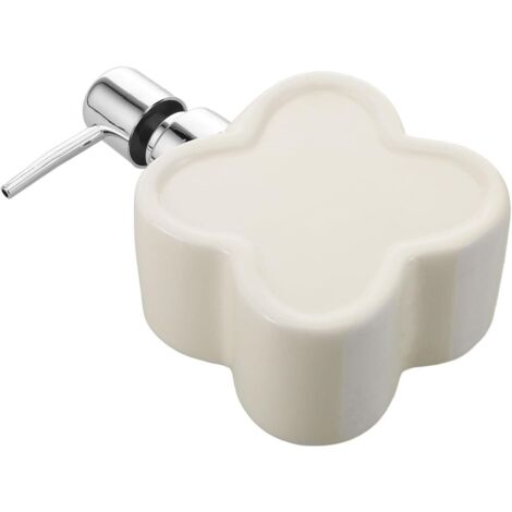 Flacon distributeur de savon en céramique avec pompe pour savon pour les mains dans la salle de bain (1/5)