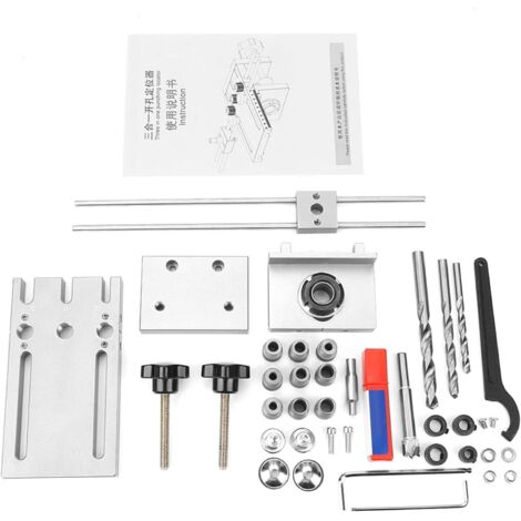 Kit de guidage de perçage pour tourillons de menuiserie (1/5)