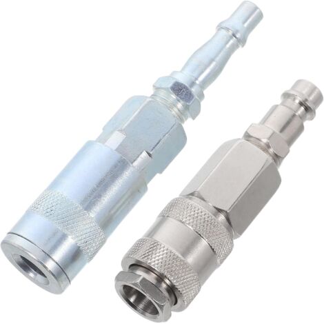 Raccord rapide 1/4 pouce pour tuyau d'air, acier robuste (1/5)