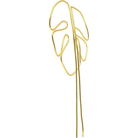 Support pour plante grimpante en forme de Monstera, doré, pour plante d'intérieur (1/5)