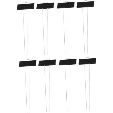 Lot de 8 étiquettes métalliques pour plantes de jardin, avec piquets. (1/5)