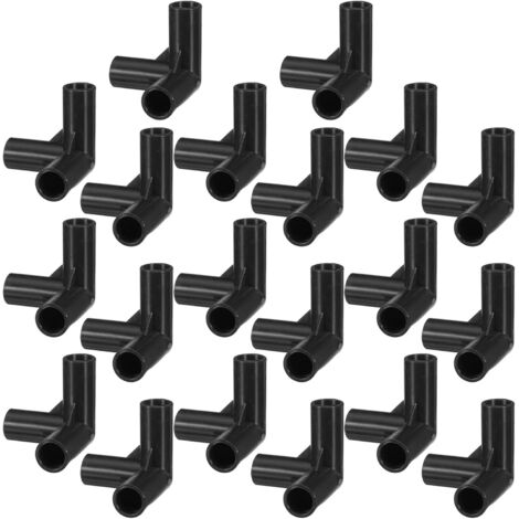 Raccords de tuyauterie en plastique de 11 mm pour étagères modulaires, angle de 90° (1/5)