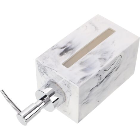Flacon distributeur de savon pour les mains rechargeable de 500 ml avec finition argentée (1/5)