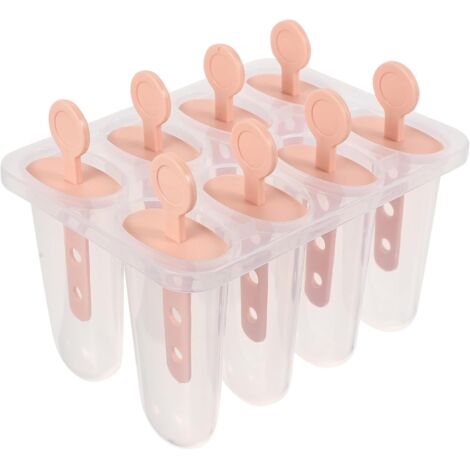 Moule à glace ovale rose réutilisable pour faire soi-même (1/5)