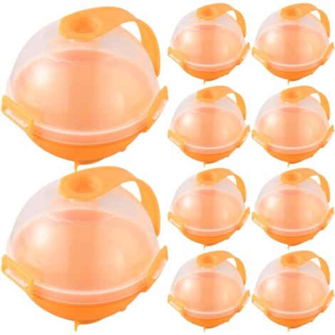 Ensemble de 10 moules à glaçons ronds, orange, flexibles, pour whisky (1/5)