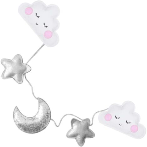 coration Nordique toiles Lune Nuages Stickers Muraux (1/5)