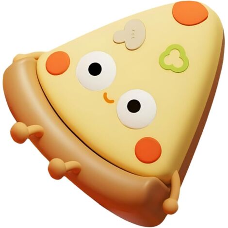 de Bureau Pizza Adorable Veilleuse Led pour Coucher Lampe de (1/5)
