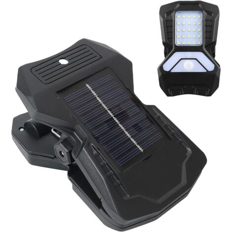Solaires a Clip Lampes Solaires pour Cloture Murale USB (1/5)