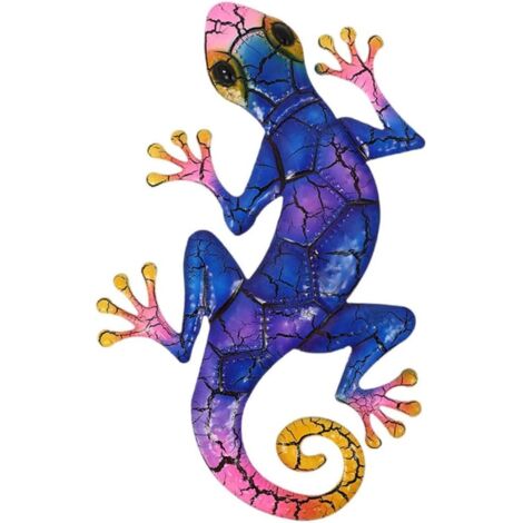 Murale Gecko Fer D coration Animali re Suspendue pour Jardin (1/5)