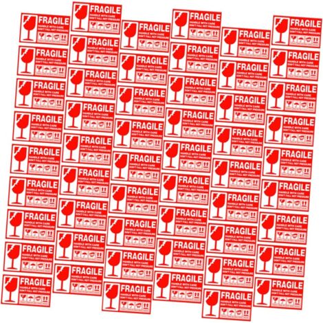 Fragiles Autocollantes 90x50 Mm Lot De 500 Adh sifs D (1/5)