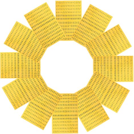 Autocollantes pour Cl s Douille 20 Feuilles Jaunes tiquettes (1/5)