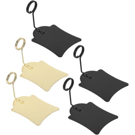 pi ces Porte tiquettes Noir et Dor Lot de Clips pour (1/5)