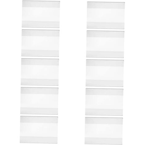 ces Porte tiquettes Acrylique Transparent Lot De Clips Pour (1/5)