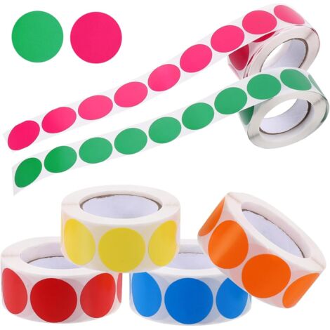 tiquettes Rondes Autocollantes tiquettes De Codage Color es (1/5)