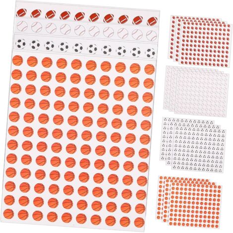 feuilles Autocollants Sportifs Miniatures Th me Ballons de (1/5)