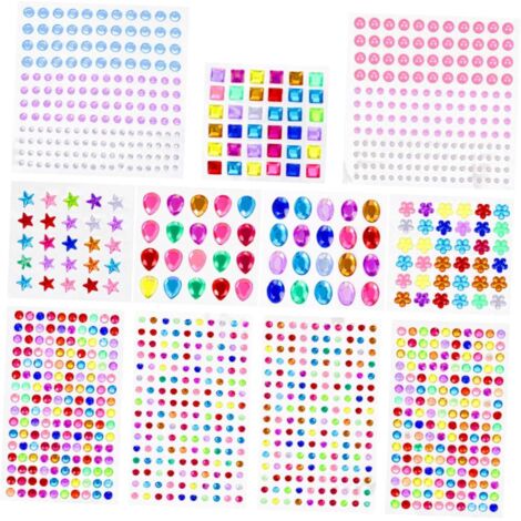 Autocollants Strass Pour Visage Acryliques Auto adh sifs (1/5)