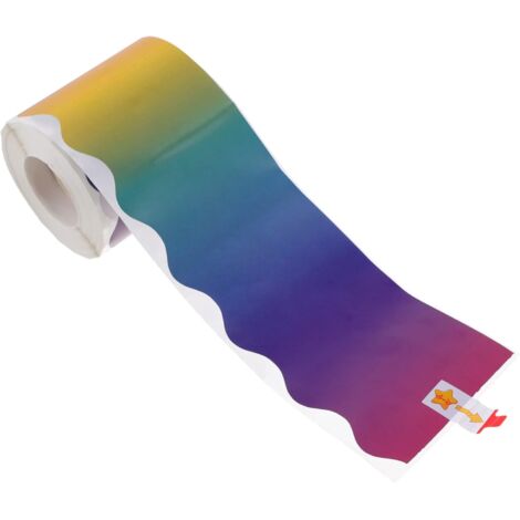 Rolls De Stickers D coratifs Couleur Arc ciel Pour Bordures (1/5)
