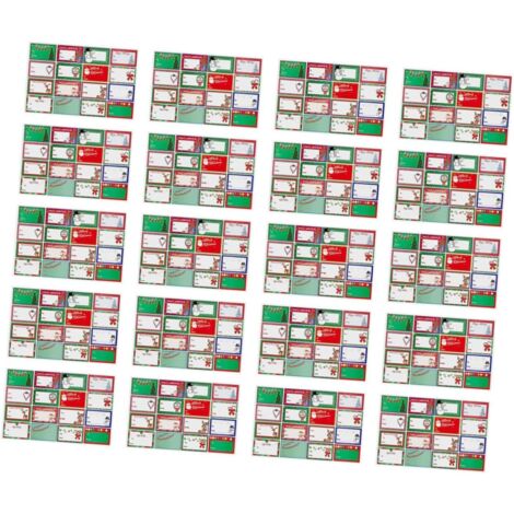 Feuilles Autocollants de No l crits tiquettes Autocollantes (1/5)