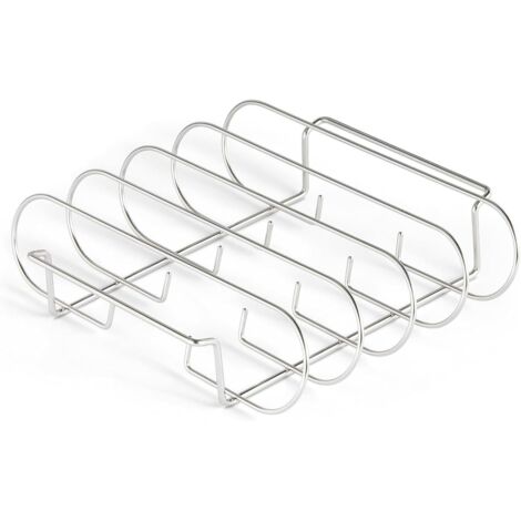 C tes Socle De Gril Vertical Grand 4 Fentes En Acier (1/5)