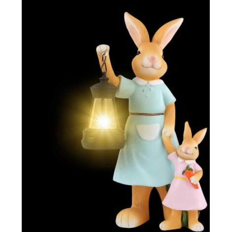 Lapin Figurines Animales en R sine R sistantes Aux Intemp (1/5)