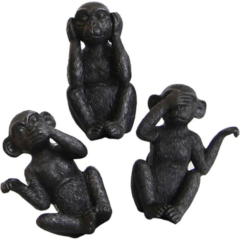 Pi ces Statues R sine Singe Set D cor Bureau D coration (1/5)