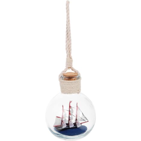 Suspendue en Verre Transparent Poign e en Corde D coration (1/5)