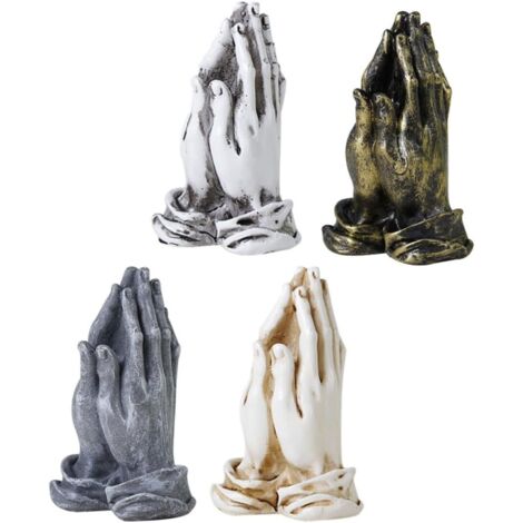 de 4 Statues en R sine de Mains en Pri re D corations Chr (1/5)
