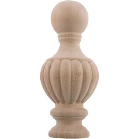 D coratif en Bois Sculpt Forme Vase 10X24 CM Embout pour (1/5)