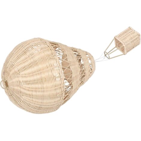 re Tiss e en Rotin Naturel avec Guirlande Lumineuse Int gr e (1/5)