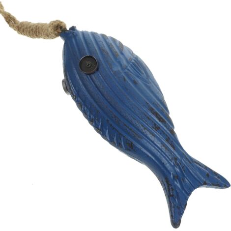 coration Murale Bois Vintage Poisson Double Face pour Salle (1/5)