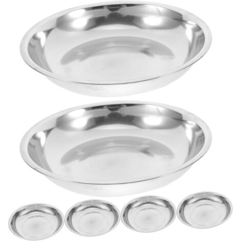 Pi ces Lot de Assiettes Profondes Acier Inoxydable R (1/5)