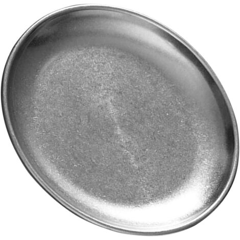 Ronde Vintage en Acier Inoxydable 17 CM Plat Inox Argent R (1/5)