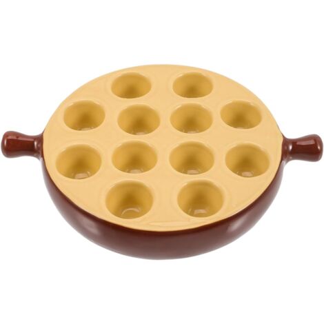 Escargots En C ramique Assiette Escargots 12 Trous Avec (1/5)