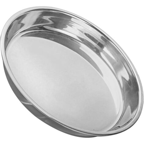 Ronde Acier Inoxydable Extra paisse Plateau Alimentaire pour (1/5)