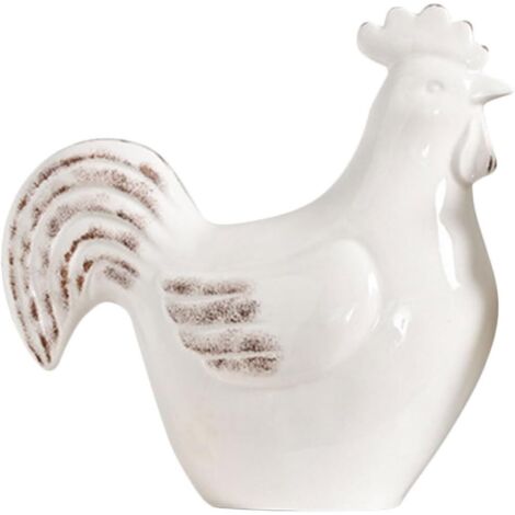 de Coq D corative en C ramique Solide Sculpture Moderne pour (1/5)