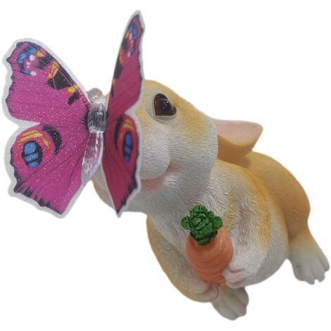 Solaire Jardin Lapin R sine Statue Lumineuse tanche pour (1/5)