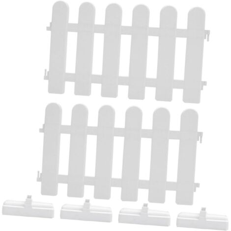 ture de Jardin PVC Blanche avec Base Bordure D corative pour (1/5)