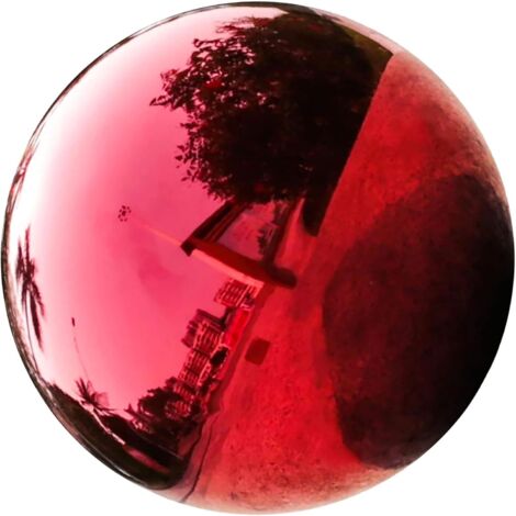 Miroir D corative Acier Inoxydable Rouge Gemme Sph re R fl (1/5)