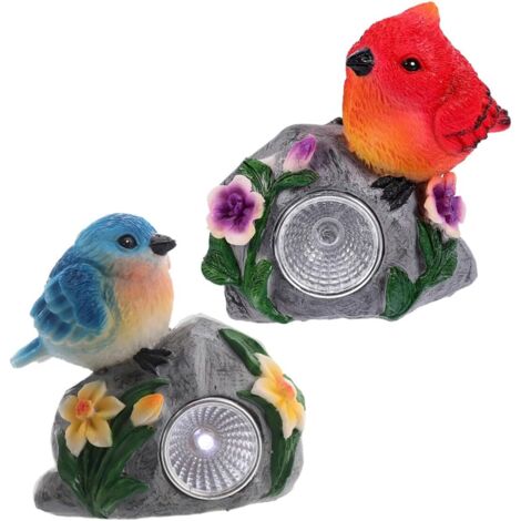 ces Lampe Solaire De Jardin R sine Oiseau D coration Ext (1/5)