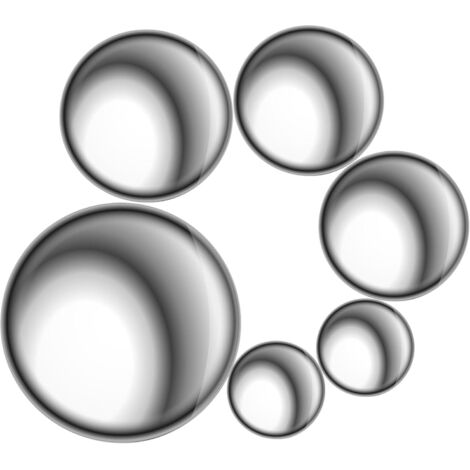 de 6 Boules D coratives en Acier Inoxydable 304 Sph res (1/5)